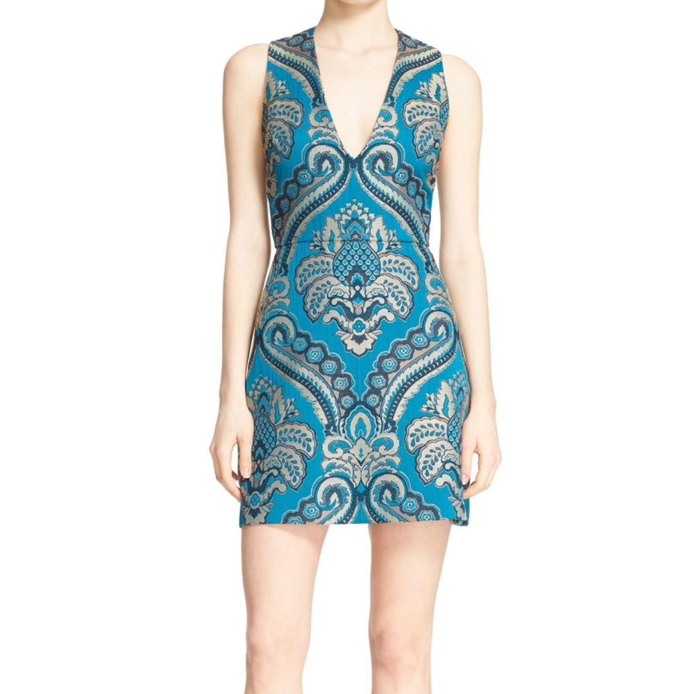 Alice + Olivia Size 2 Natalee Turquoise Dress